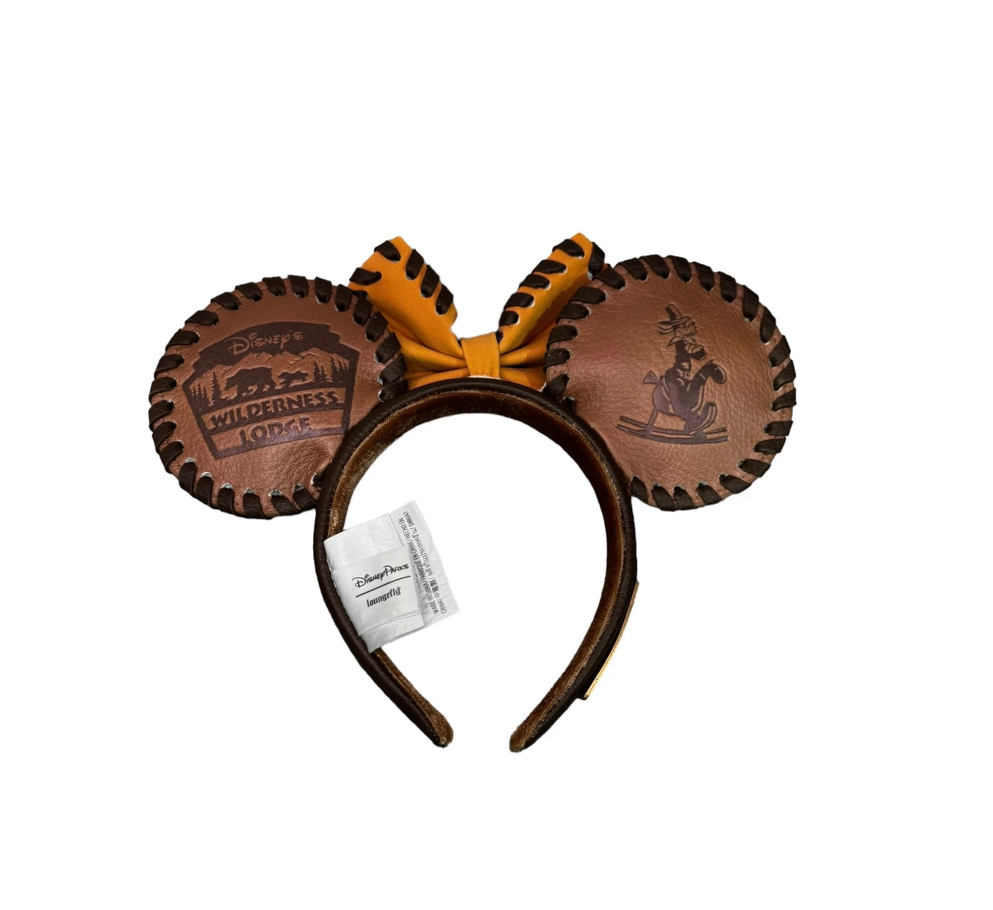 Disney Wilderness Resort Lodge Mickey Donald Embossed Loungefly Ear Headband 4 Disney Wilderness Resort Lodge Mickey Donald Embossed Loungefly Ear Headband - Image 2