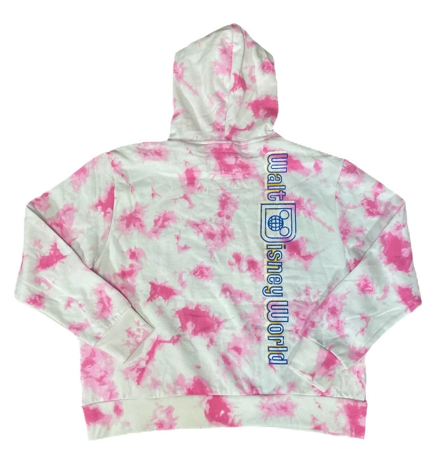 Walt Disney World Minnie Mouse Tie Dye Pullover Hoodie For Adults-Pink 4 Walt Disney World Minnie Mouse Tie Dye Pullover Hoodie For Adults-Pink - Image 2