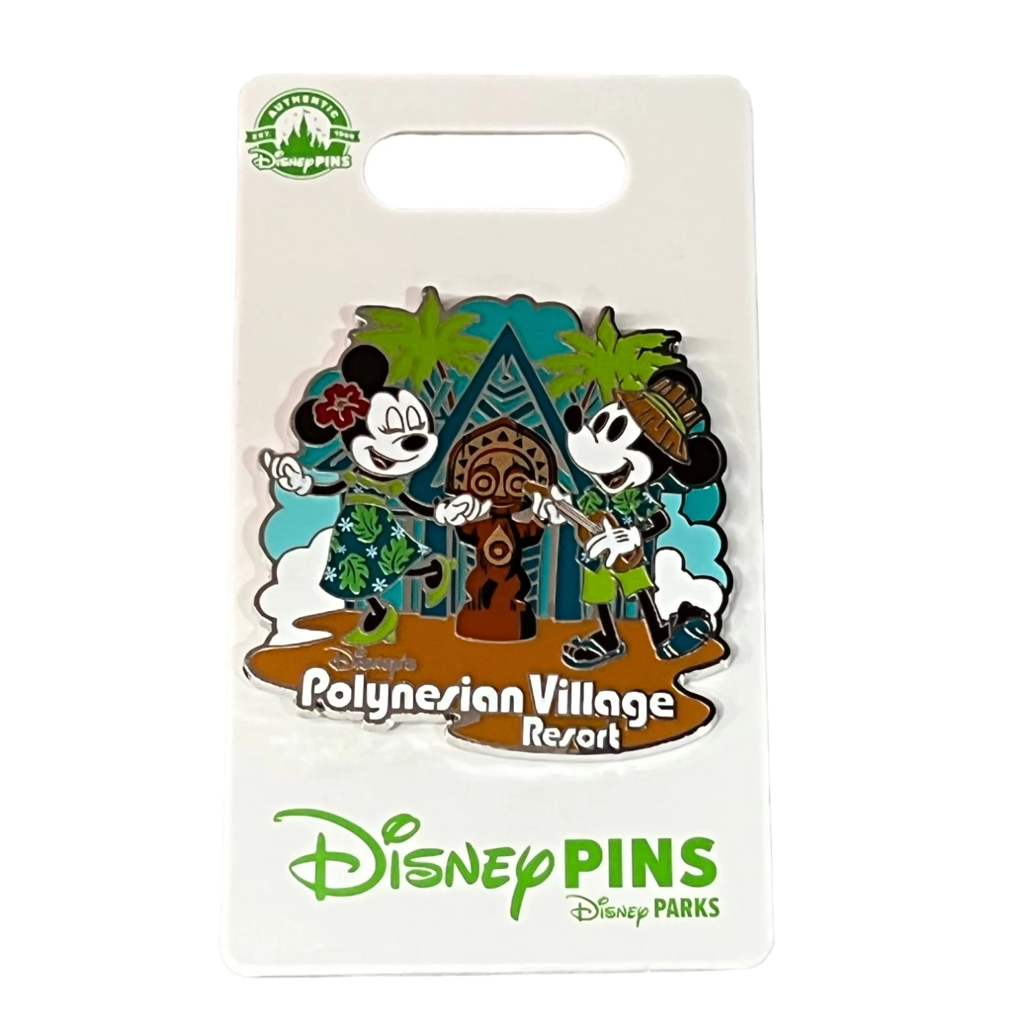 Disney Polynesian Village Resort Mickey, Minnie, & Maui Tiki Pin 2023 3 Disney Polynesian Village Resort Mickey, Minnie, & Maui Tiki Pin 2023
