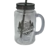 Disney Fort Wilderness Resort & Campground Plastic Mason Jar Mug With Lid And St
