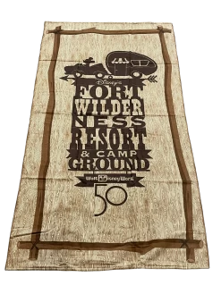 Disney Fort Wilderness Campground Mickey 50th Anniversary Beach Towel