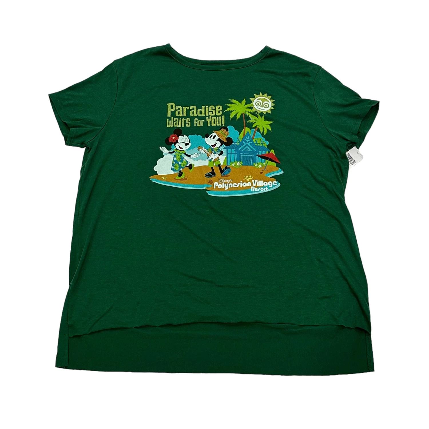 Disney Polynesian Village Resort Mickey & Minnie Glitter Ladies Shirt 3 Disney Polynesian Village Resort Mickey & Minnie Glitter Ladies Shirt