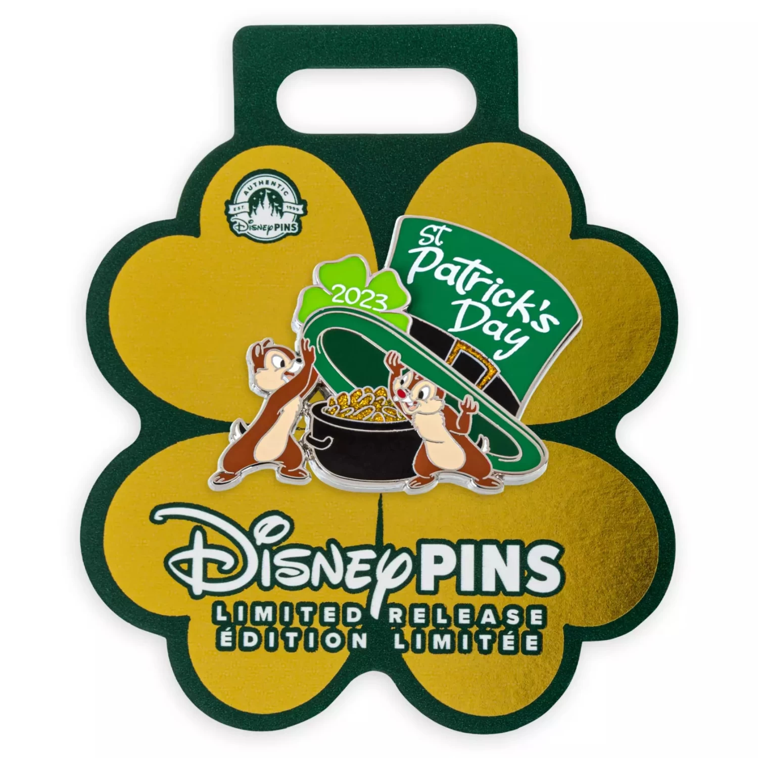 Disney Chip 'n Dale St. Patrick's Day 2023 Pin – Limited Release 5 Disney Chip 'n Dale St. Patrick's Day 2023 Pin – Limited Release - Image 3