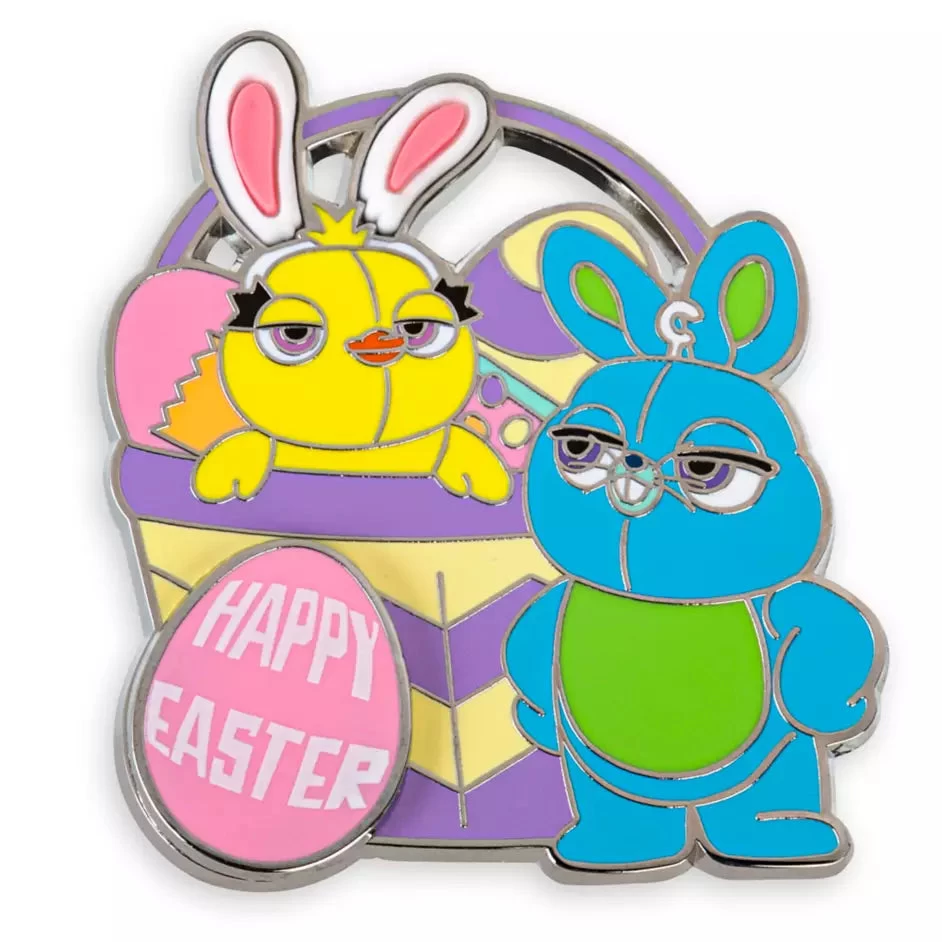 Disney Ducky And Bunny Easter Pin – Toy Story 4 3 Disney Ducky And Bunny Easter Pin – Toy Story 4