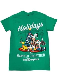 Walt Disney World Holidays Mickey Friends Shirt For Adults