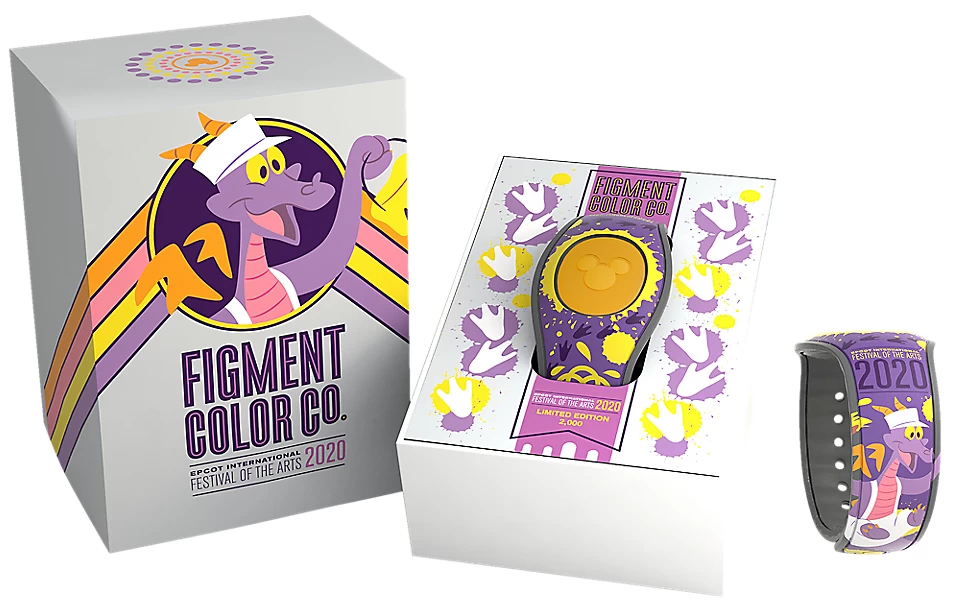 Disney Epcot Festival Of Arts 2020 Figment Magicband Limited Edition 2000 3 Disney Epcot Festival Of Arts 2020 Figment Magicband Limited Edition 2000