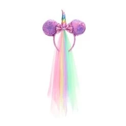 Disney Minnie Mouse Unicorn Holographic Sequin Ear Headband