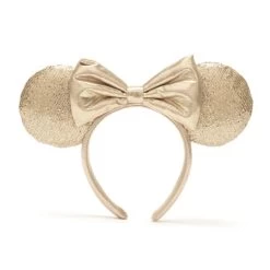 Disney Champagne Sparkle Minnie Mouse Ear Headband