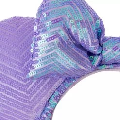Disney Minnie Mouse Sequin Ear Headband For Adults – Lavender -Disney 4503055215633 1