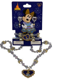 Walt Disney World 50th Anniversary Minnie Jewelry Set For Kids