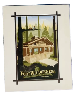 Disney Fort Wilderness 50th Anniversary 14”x18” Matted Print