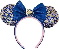 Walt Disney World Annual Passholder Sequined Minnie Ear Headband