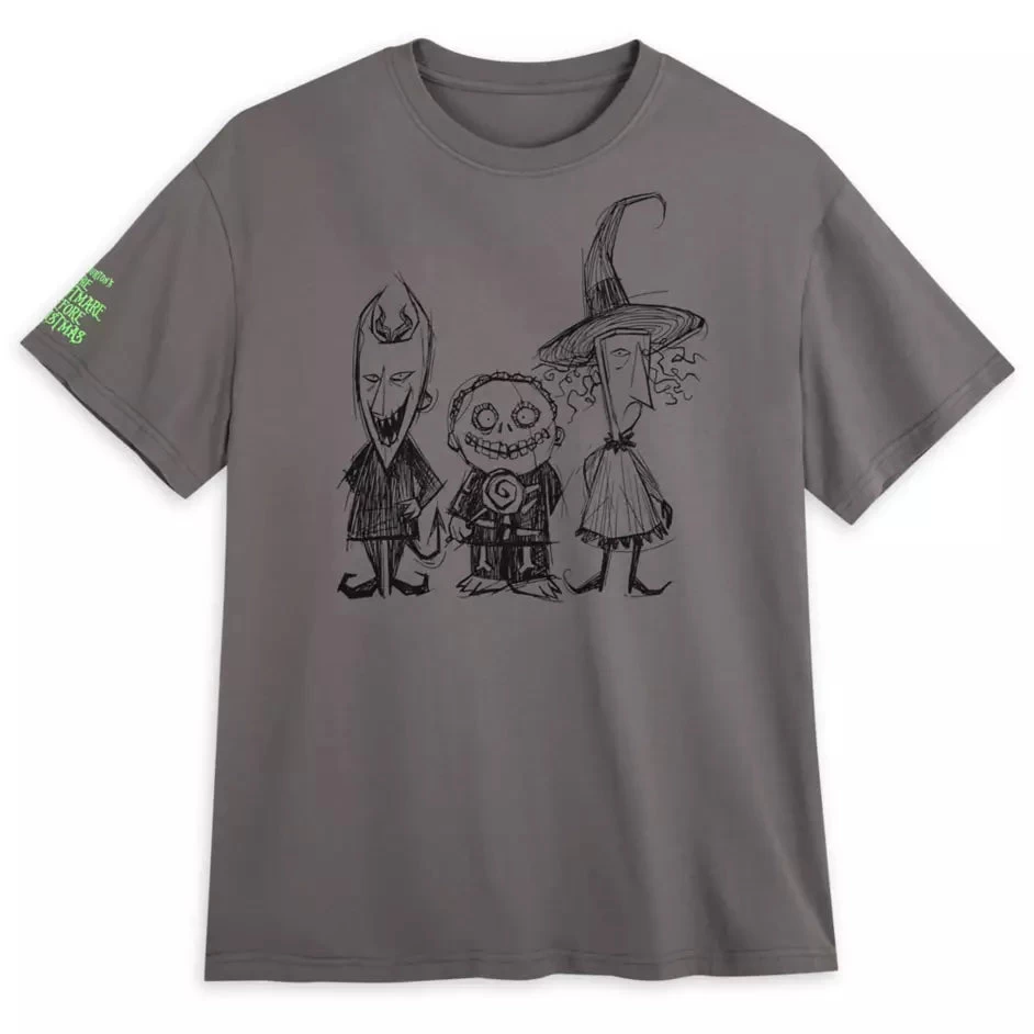 Disney Lock, Shock And Barrel Glow-in-the Dark T-Shirt For Adults – The Nightmare Before Christmas 3 Disney Lock, Shock And Barrel Glow-in-the Dark T-Shirt For Adults – The Nightmare Before Christmas