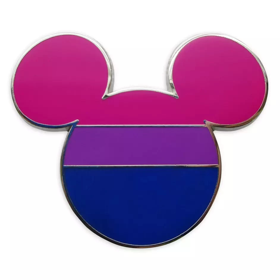 Disney Pride Collection Mickey Mouse Icon Pin – Bisexual Flag 3 Disney Pride Collection Mickey Mouse Icon Pin – Bisexual Flag