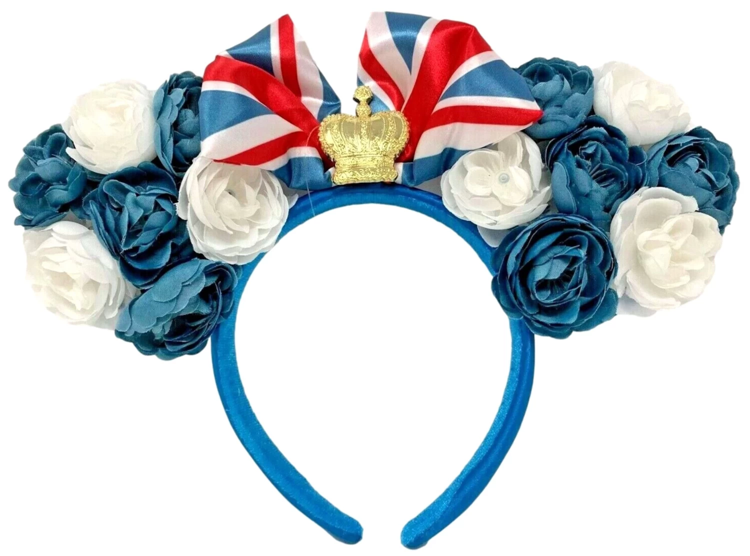 Disney Epcot UK World Showcase Minnie Rose Ear Headband 3 Disney Epcot UK World Showcase Minnie Rose Ear Headband