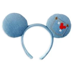 Disney Style Mickey Mouse Denim Ear Headband For Adults – Limited Release