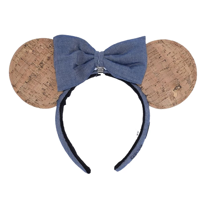 Disney Cork Pin Minnie Or Mickey Ear Headband (Bow Is Removable) 3 Disney Cork Pin Minnie Or Mickey Ear Headband (Bow Is Removable)
