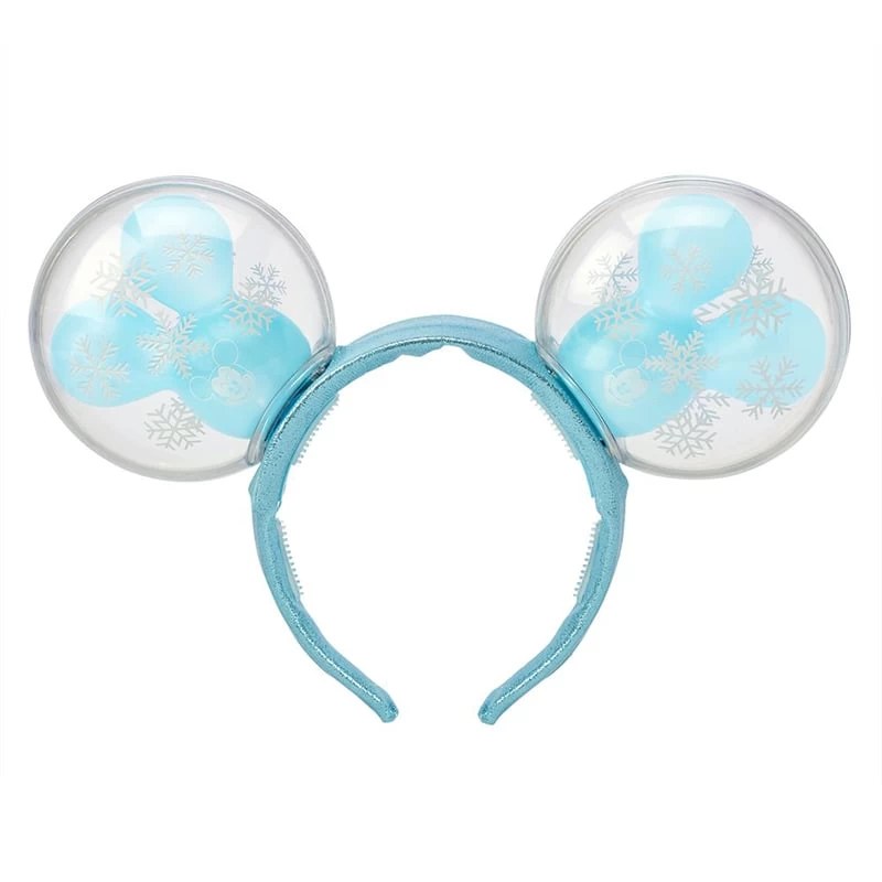 Disney Mickey Mouse Snowflake Balloon Light-Up Ears Headband For Adults