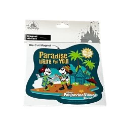 Disney Polynesian Village Resort Minnie & Mickey Paradise Magnet