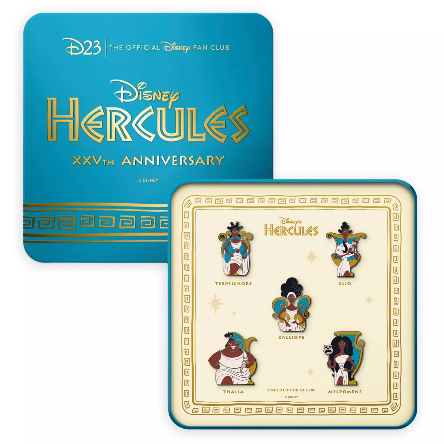Disney D23-Exclusive Hercules 25th Anniversary – The Muses Pin Set 4 Disney D23-Exclusive Hercules 25th Anniversary – The Muses Pin Set - Image 2