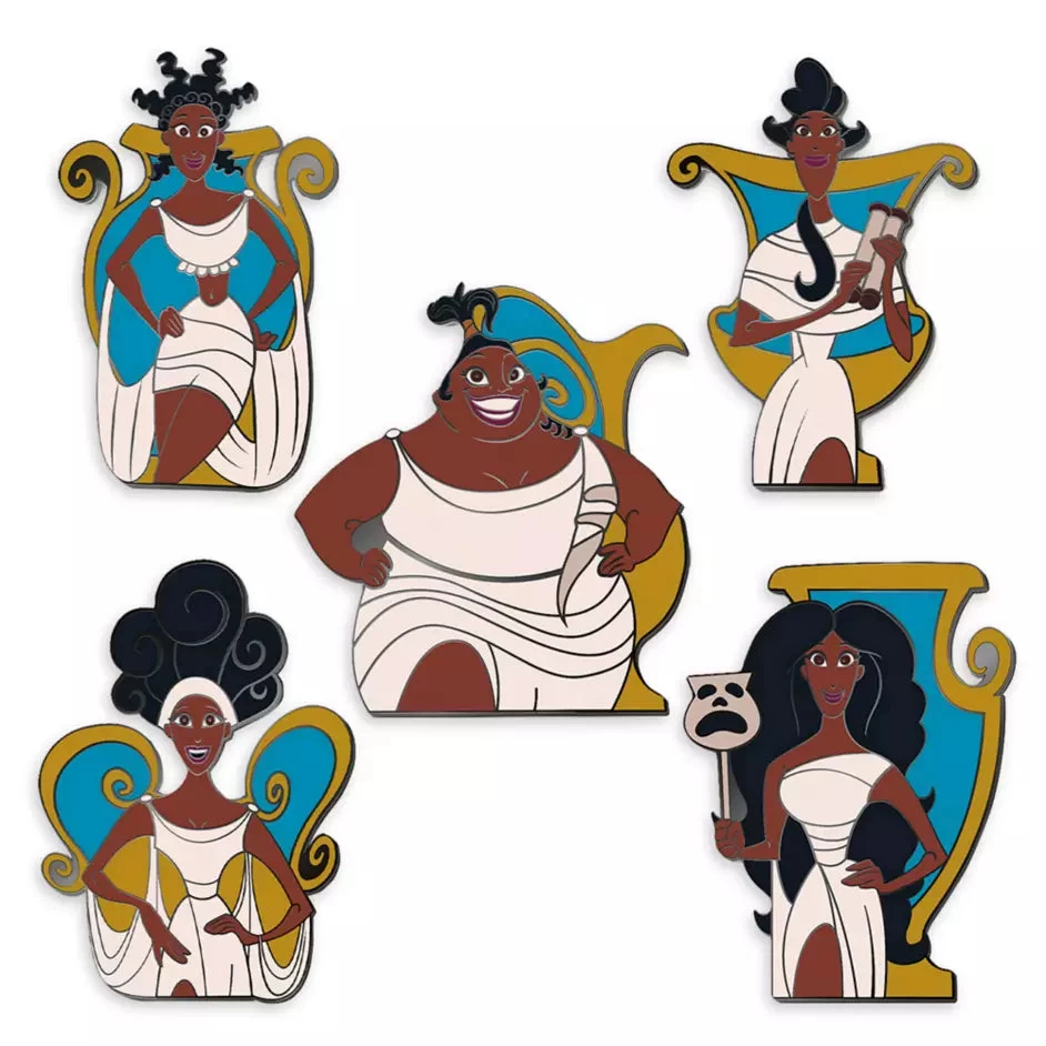 Disney D23-Exclusive Hercules 25th Anniversary – The Muses Pin Set 3 Disney D23-Exclusive Hercules 25th Anniversary – The Muses Pin Set