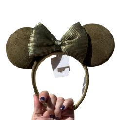 Disney Minnie Mouse Ear Headband With Bow – Olive