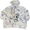 Walt Disney World Daisy Duck Tie Dye Pullover Hoodie For Adults– Lavender Purple