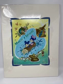 Disney Splash Mountain "Makin A Splash!"14x18" Matted Print John Coulter Brer