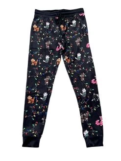 Disney Cats Holiday Christmas 2021 Velour Leggings Jogger Pants