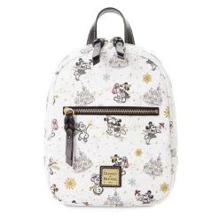 Disney Dooney And Bourke Mickey And Minnie Mouse Holiday Mini Backpack