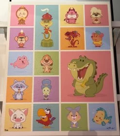Disney A Side Of Cute Sidekick Canvas Wrap 2/195 By Jerrod Maruyama