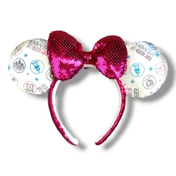 Disney Vacation Club DVC Minnie Sequin Bow Ear Headband