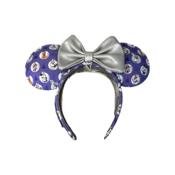 Disney 100 Platium And Purple Mickey & Friends Loungefly Minnie Ear Headband