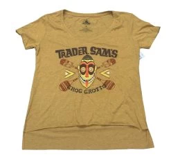 Disney Polynesian Resort Trader Sam’s Grog Grotto Mask Ladies Shirt