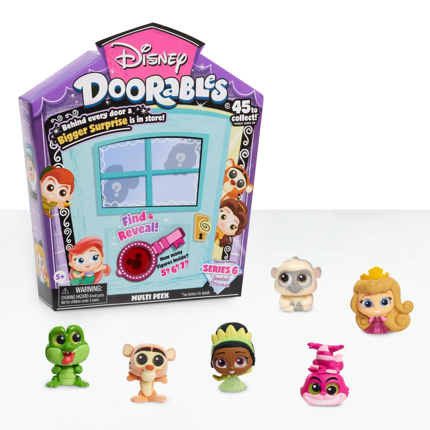 Disney Doorables Multi Peek Series 6 JeweledPrincess Characters, Includes 5, 6, Or 7 3 Disney Doorables Multi Peek Series 6 JeweledPrincess Characters, Includes 5, 6, Or 7