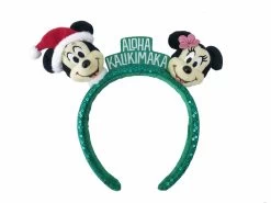 Disney Aulani Exclusive Aloha Kalikimaka Mickey And Minnie Ear Headband