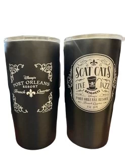 Disney Port Orleans Riverside Scat Cat Beignet Stainless Travel Mug
