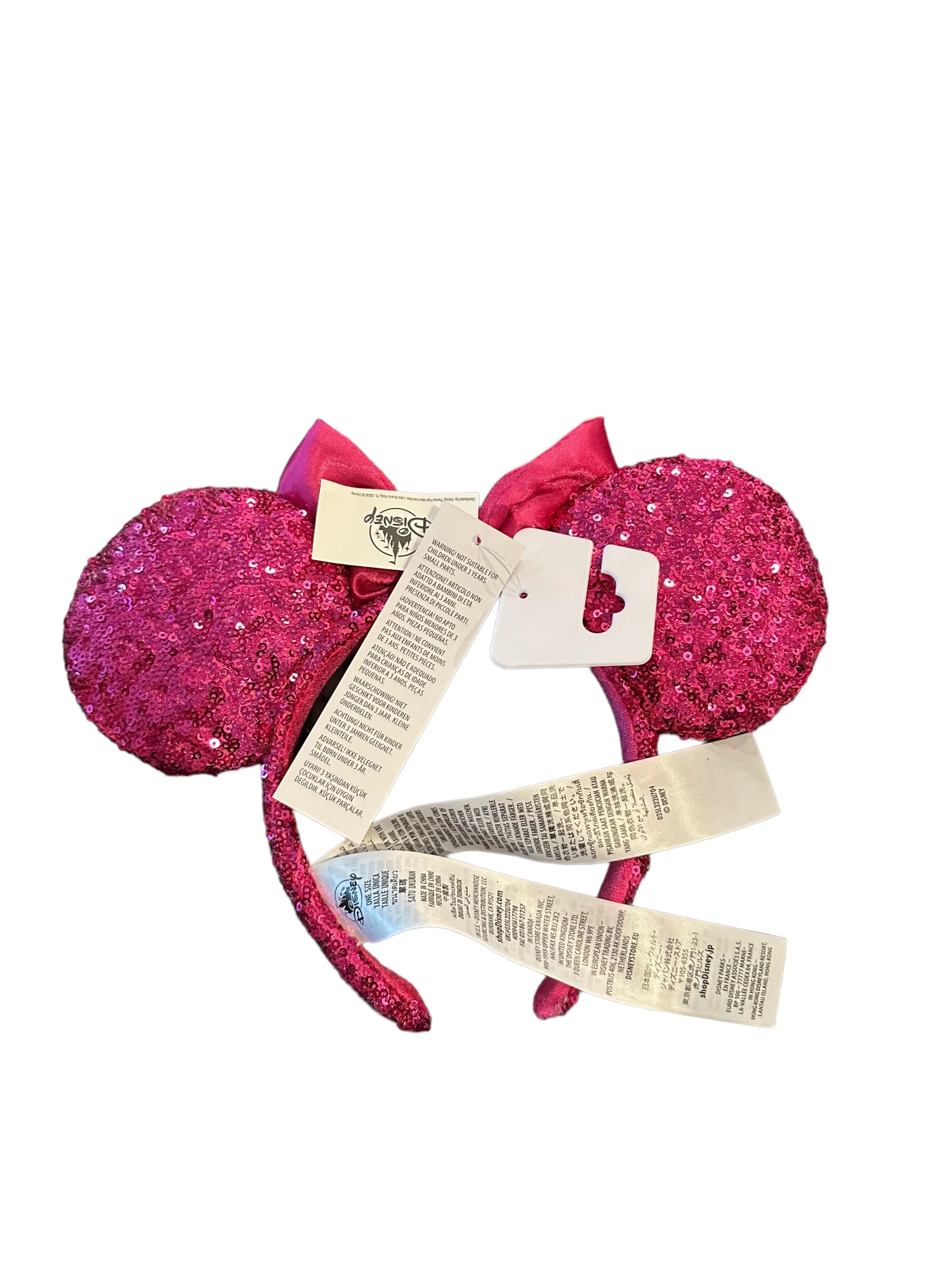 Disney Parks Orchid Hot Pink Sequin Minnie Ear Headband 4 Disney Parks Orchid Hot Pink Sequin Minnie Ear Headband - Image 2