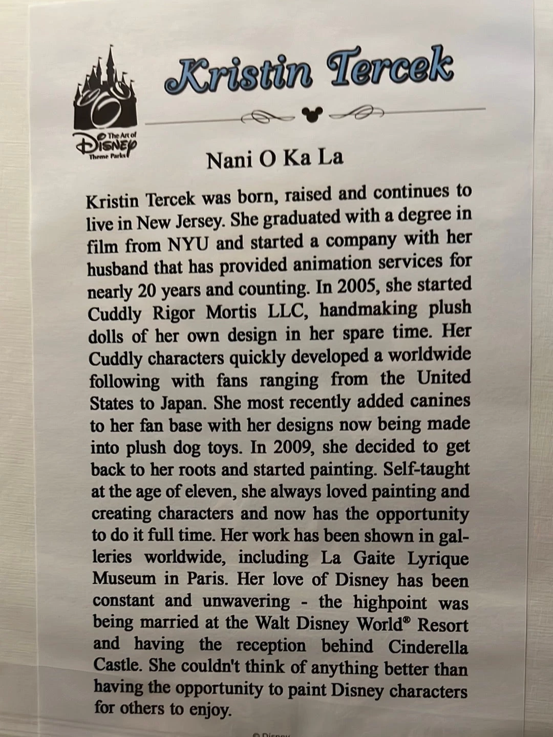 Disney Festival Of Arts “Nani O Ka La” Stitch By Kristin Tercek 14x18" Matted Print 4 Disney Festival Of Arts “Nani O Ka La” Stitch By Kristin Tercek 14x18" Matted Print - Image 2