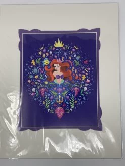 Disney Parks - Little Mermaid Ariel 14x18" Deluxe Matted Print