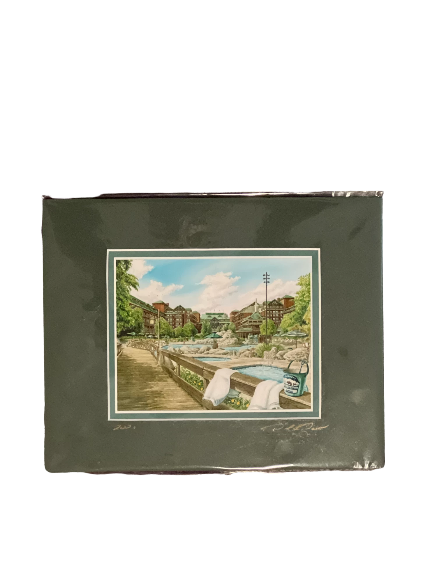 Disney Wilderness Lodge SIGNED By David Doss 8X10” Matted Print 3 Disney Wilderness Lodge SIGNED By David Doss 8X10” Matted Print