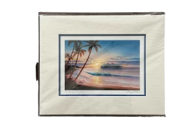 Disney Matted Print “Castaway Dream” By Larry Dotson