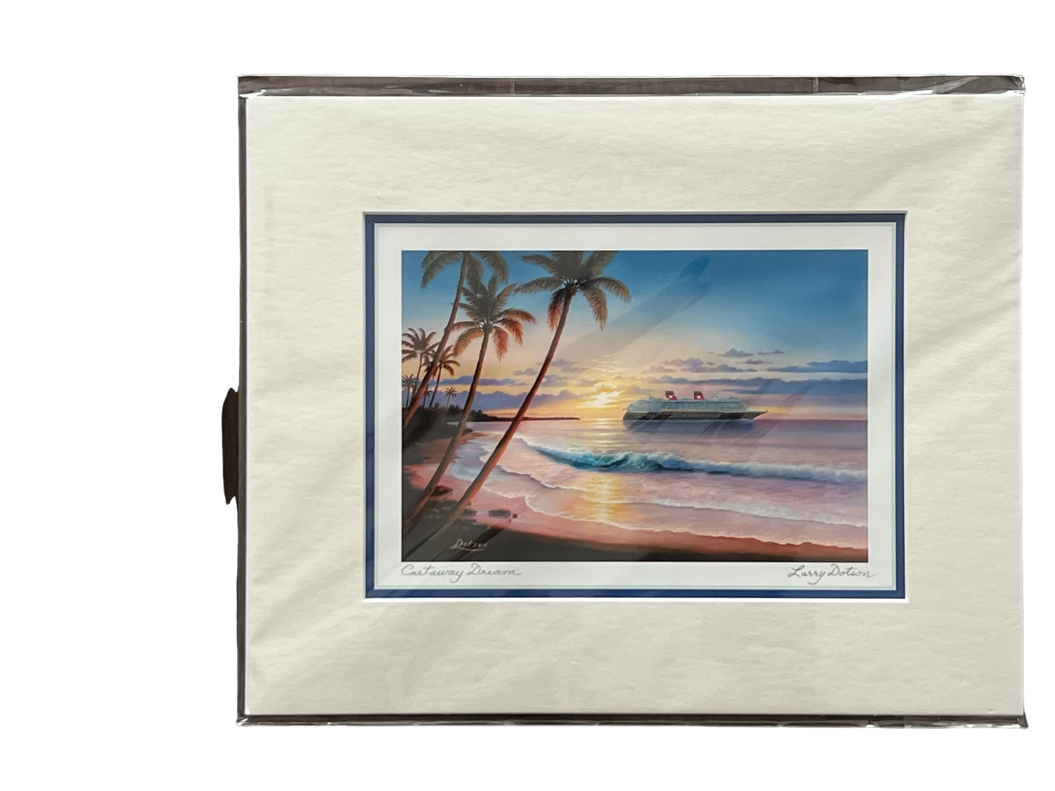 Disney Matted Print “Castaway Dream” By Larry Dotson 3 Disney Matted Print “Castaway Dream” By Larry Dotson