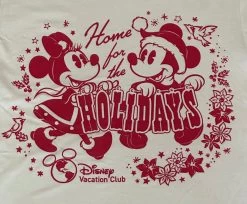 Disney Vacation Club Home For The Holidays Mickey Minnie Shirt -Disney image 231fe421 abe2 478c 9869 4683415a57e4