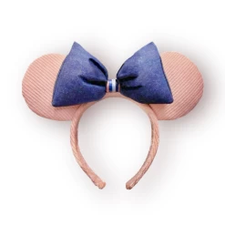 Disney Pink Corduroy Minnie Mouse Ear Headband For Adults
