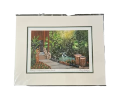 “Disney’s Polynesian Village Resort” 11x14" Matted Print By Larry Dotson