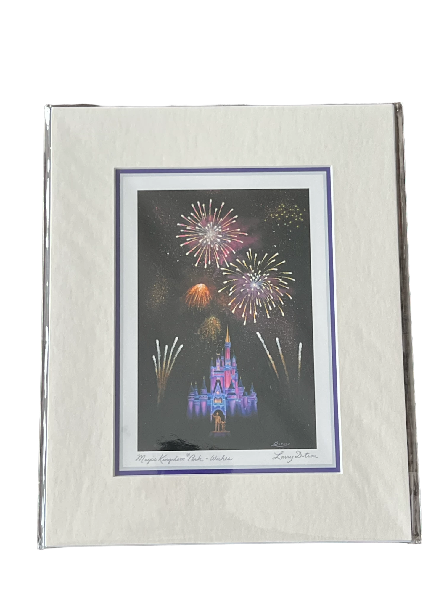 Disney “Magic Kingdom Park - Wishes” By Larry Dotson 8x10" Matted Print 3 Disney “Magic Kingdom Park - Wishes” By Larry Dotson 8x10" Matted Print