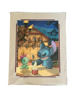 Disney “Ohana Happens Here” Matted Print By Doug Bolly