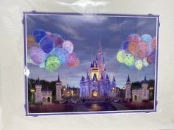 Disney World "Celebrate" Cinderella Castle By Rosemary Begley 11x14" Matted Prin