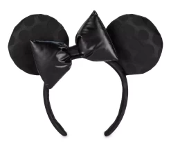 Disney Black On Black Minnie Mouse Ear Headband For Adults